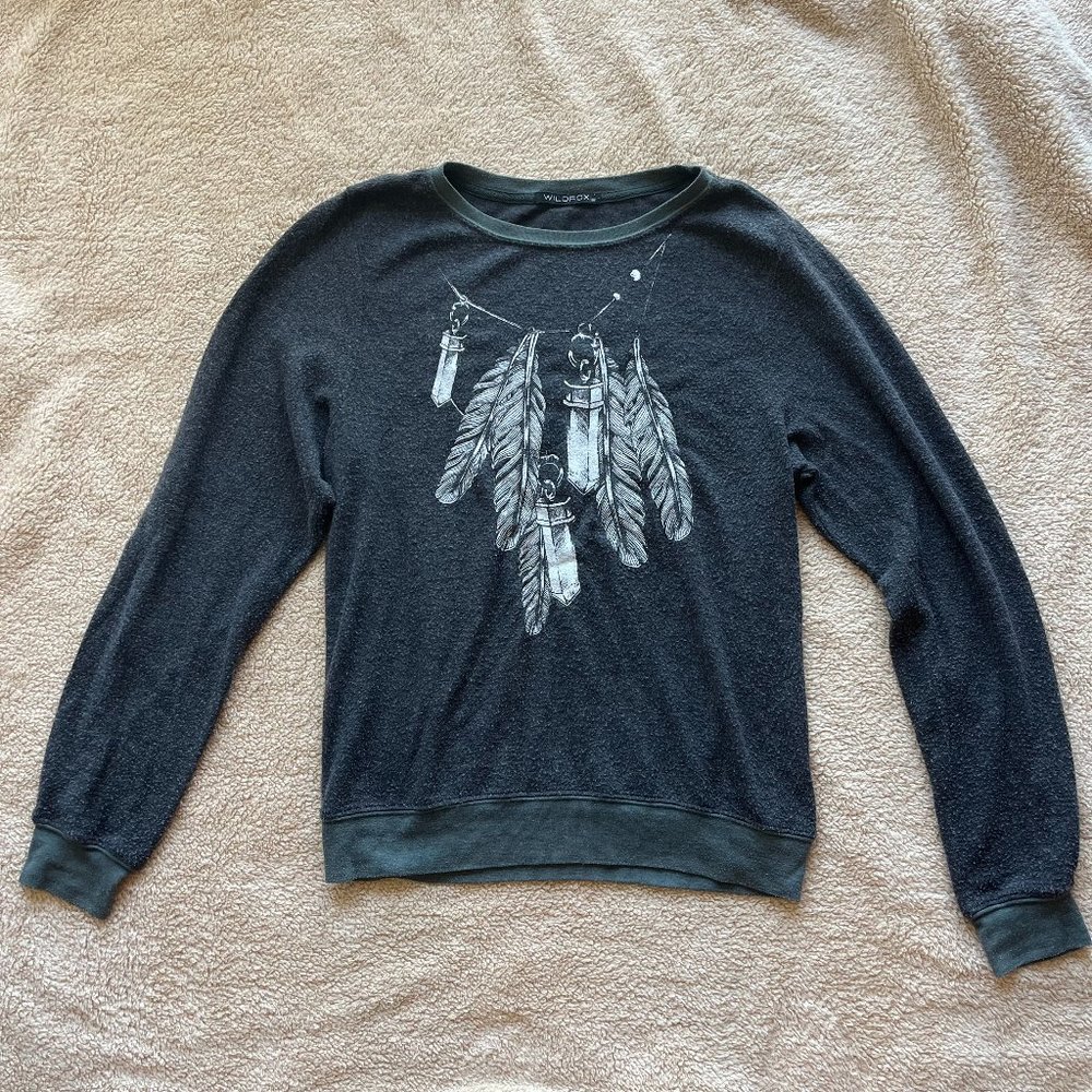Wildfox Feather Pullover XS